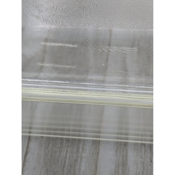 Vintage Westinghouse Clear Glass Bread Meatloaf Refrigerator Dish Dome Fin Lid - Picture 4 of 12